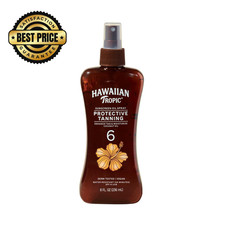 Hawaiian Tropic Dark Tanning Oil Spray Pump, SPF 6 8 Fl Oz Pack of 1 , 6