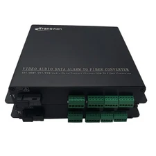4/8 Ch 1 Way Line-Level Balanced Audio to Fiber Converter with Terminal Leads