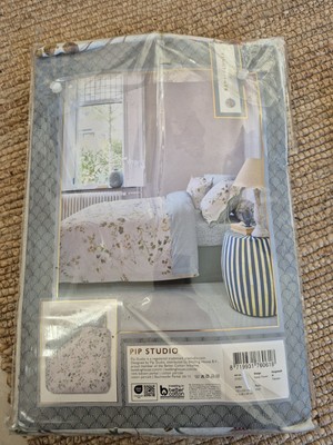 NEU Pip Studio Bettwäsche 155x220/80x80cm Kawai Flower White Weiß Übergröße 