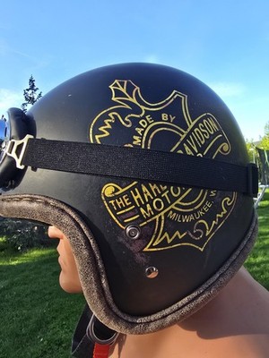 Harley-Davidson Bootlegger s Pass B01 3/4 Helmet XL 61 62cm Vintage DOT 2018