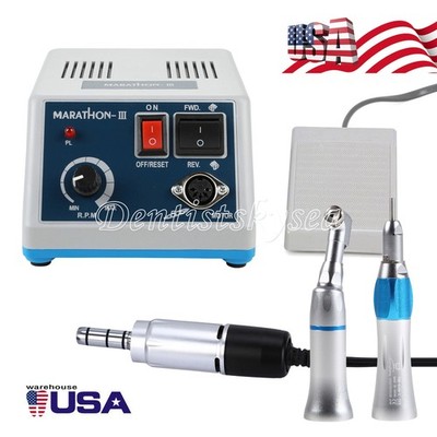 Lab Marathon Electric Micromotor Handpiece/Contra Angle/Straight 35K RPM Dental