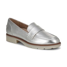 NEW COLLECTION Vionic Women's Cleo Loafer Silver Leather US Size FREESHIPPING