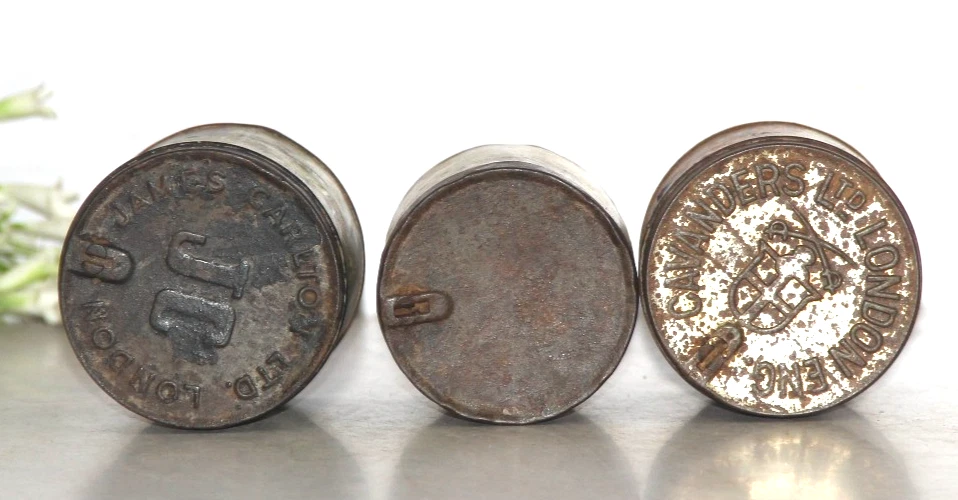 Vintage 3Different Ad Print GOLD TIPPED, HoneyDew, Cavenders Cigarette Tin Box - Image 2 of 4