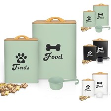 Dog Treat Container 2PCS, Dog Food Storage Container with Lids Airtight, Dog Tre