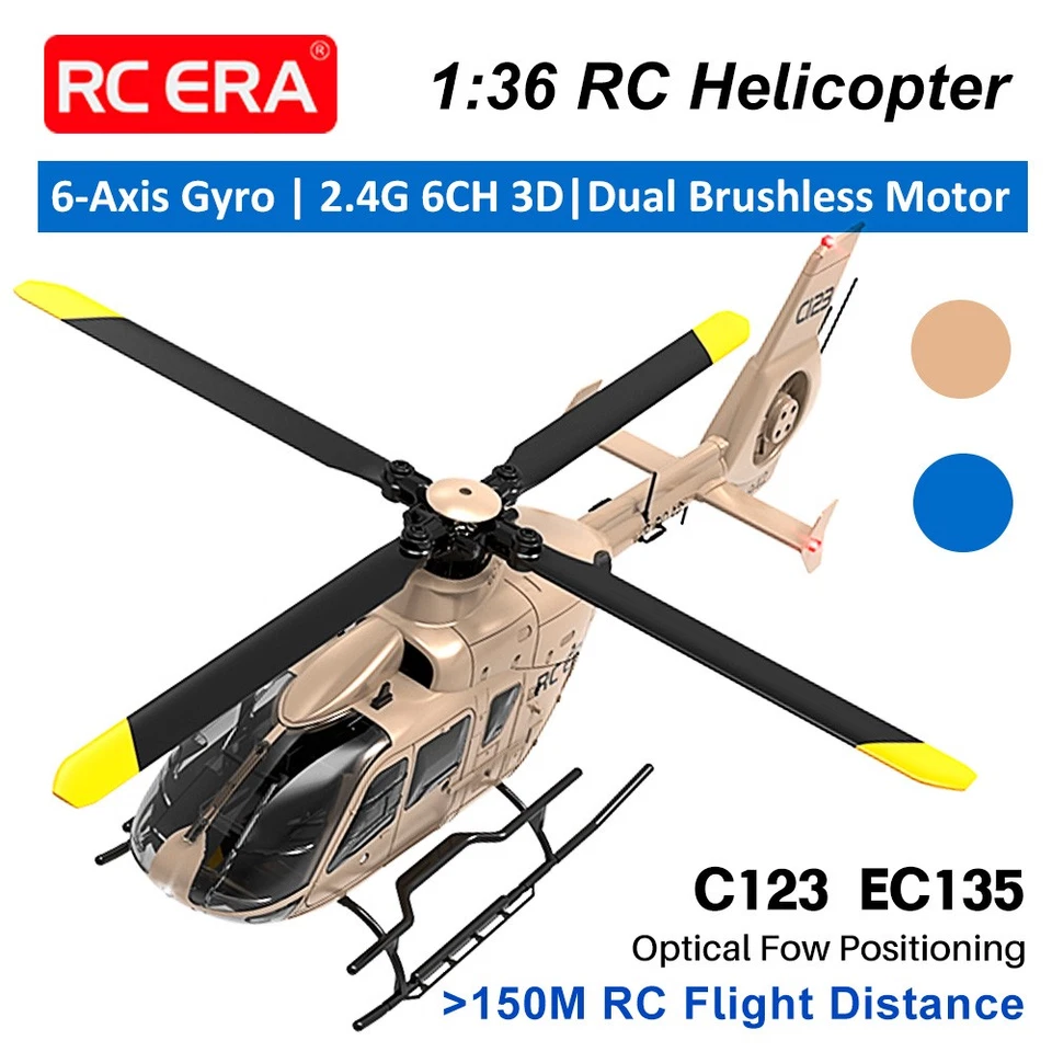 RC ERA EC135 RC Hubschrauber 6CH 6-axis Gyro Optical Flow Positioning 3DFlugzeug - Bild 2 von 4
