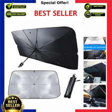 HOMEFISH Car Windshield Sun Shade Retractable Front Sunshade Heat Insulation
