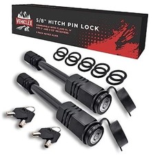 Hitch Pin Locks for 2" Trailer Receivers 2 2 Set keyed alike 2"-2.5" receiver