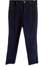 Escada Gold Stretch 5 Pocket Navy Blue pants Size 6