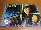 Demi Lovato Jonas Brothers teen magazine poster clipping dress Pop Star headshot