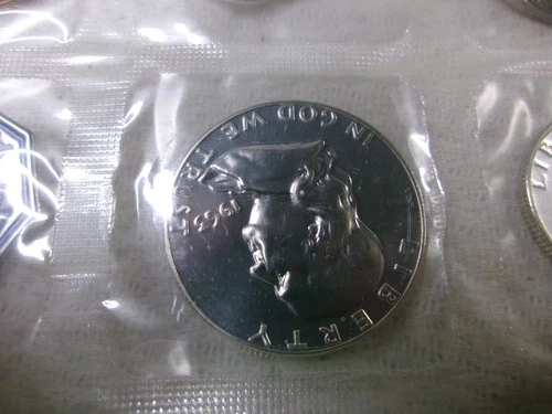 1963 PROOF Silver Franklin Half Dollar 50 Cents Proof Set  Cello