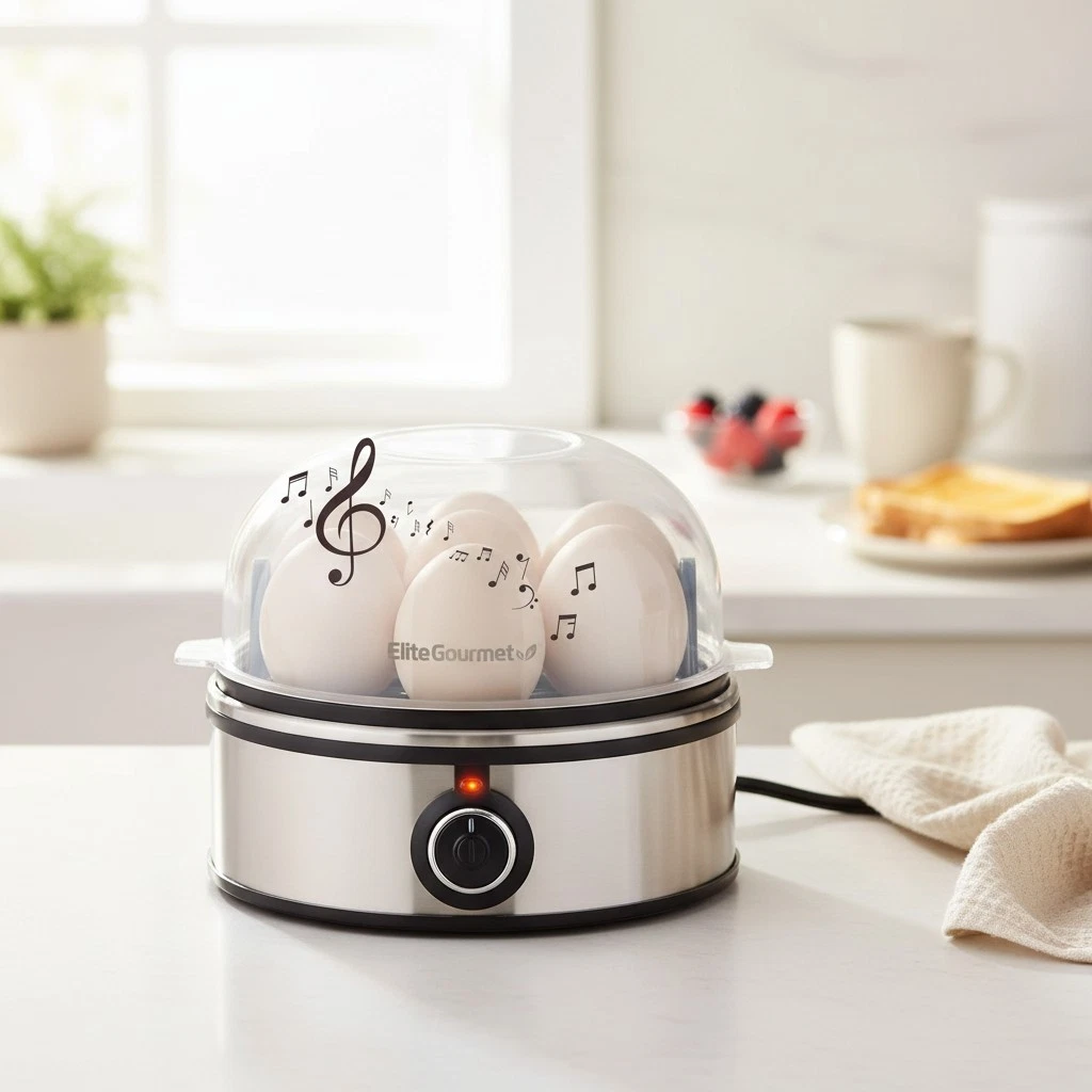 Versatile 7-Egg Electric Cooker - Perfectly Boil, Poach, & Make Omelets