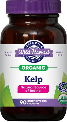 Oregon s Wild Harvest Kelp 90 Veggie Caps Dairy-Free, Gluten-Free, Organic