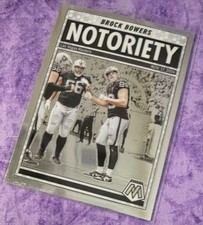 2025 Panini Mosaic #10 Brock Bowers Notoriety Mosaic Las Vegas Raiders