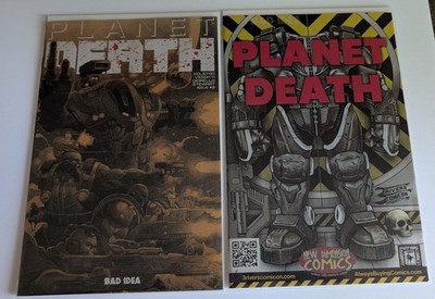 Planet Death comics #0 Two different cover versions 