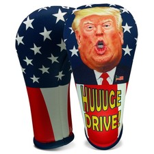 Trump Golf Driver Headcover HUUUGE Drive   MAGA Fun Patriotic USA Made Club...