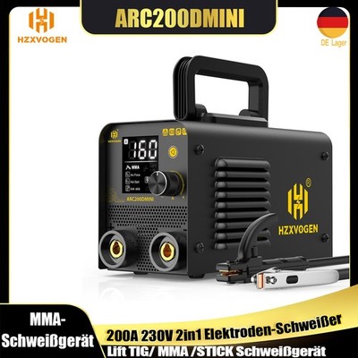 HZXVOGEN 200A MMA/ARC Lift WIG Schweißgerät 240V E-Hand MMA IGBT schweißinverter