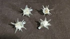 Lot of 4 Parts As-Is Vtg  Spun Glass Atomic Sputnik Starburst C7 Light Bulbs