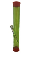 Acrylic Traveler Straight Water Pipe | 1 x 8" | Green