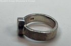 925 Sterling silver Zebra Print Shell Inlay Ring 5.4g — photo 2