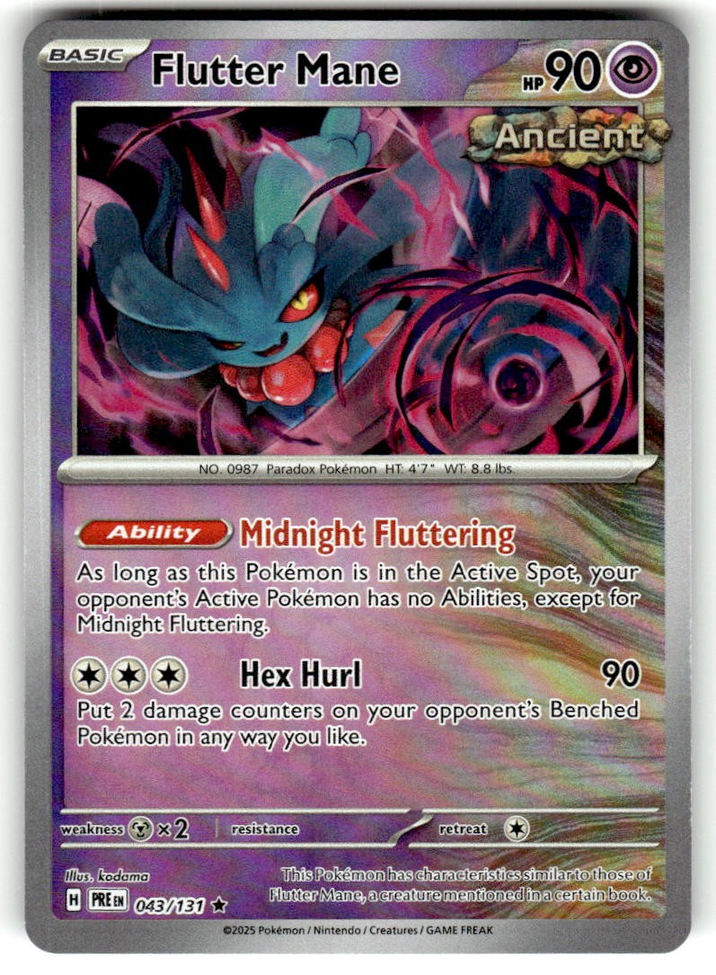 Flutter Mane (Poke Ball Pattern) Holo Rare SV: Prismatic Evolutions 043/131 NM
