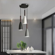 3 Way Ceiling Light Metal Pendant Hanging Industrial E27 Retro Lamp Kitchen Hall