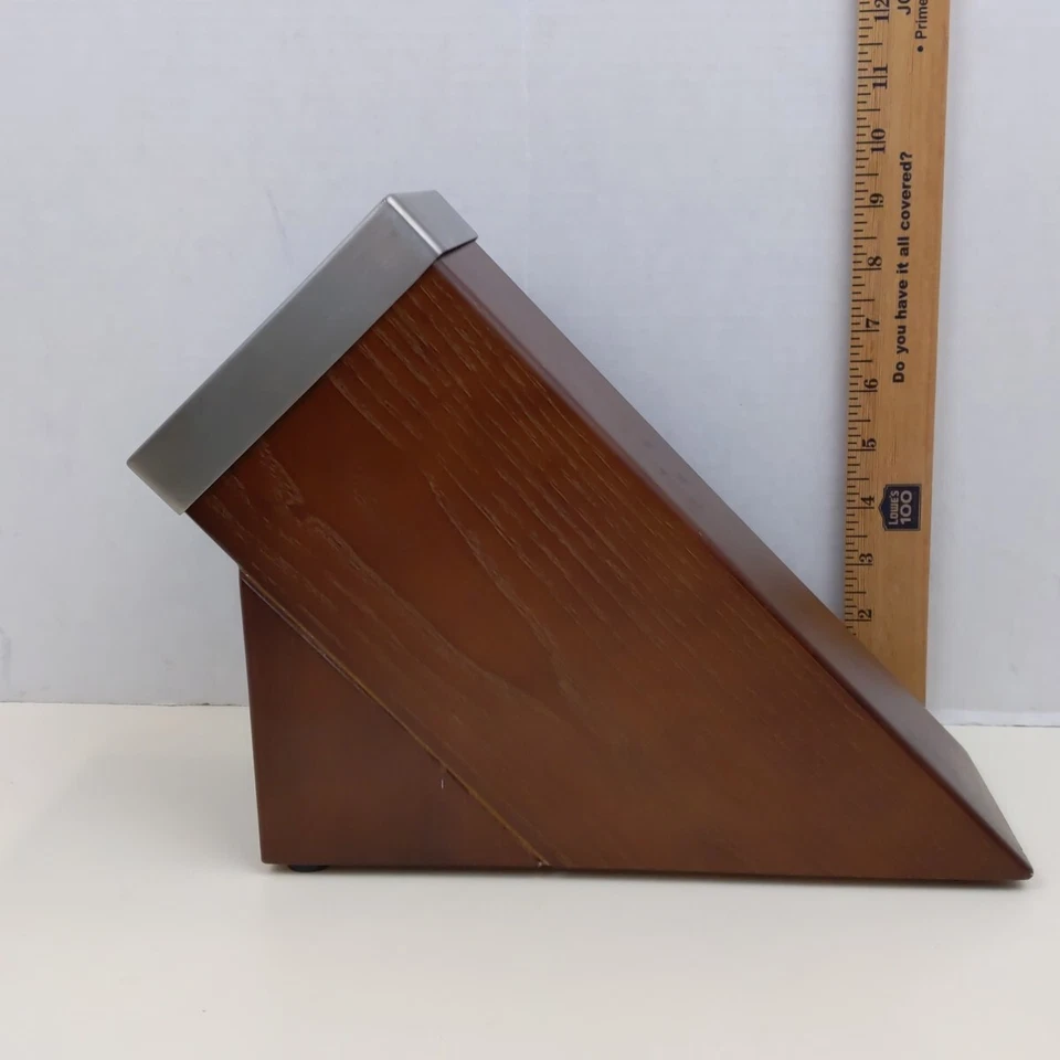 Zwilling J.A. Henckels Cuchillo Autoafilador Bloque Madera Acero Inoxidable Superior 6 Ranuras Foto 3 de 4