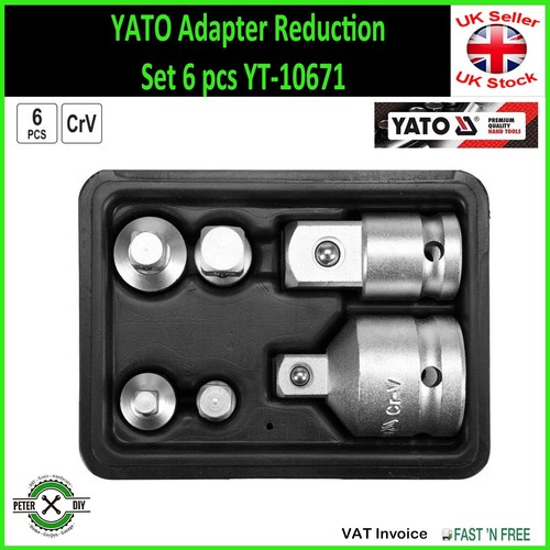 Juego reductor adaptador YATO 6 piezas YT-10671 - Imagen 2 de 3