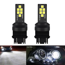 2pc 3157 Led Bulbs T25 4057 4157 Colorful High Bright 6000k Reverse Backup Light