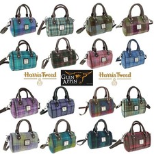 Glen Appin Harris Tweed LB1203 Kilbride Mini Bowling Tote Bag Choice of Colours