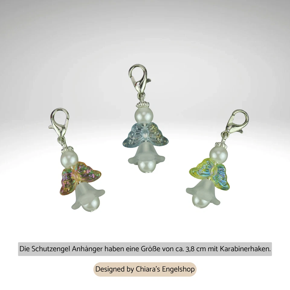 10x Bastelset Schutzengel Anhänger Perlenengel Charms Gastgeschenk Hochzeit - Bild 2 von 4