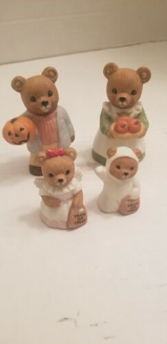 4 Bears Halloween, pumpkins, fall, HOMCO All #5209 Family - Afbeelding 1 van 7