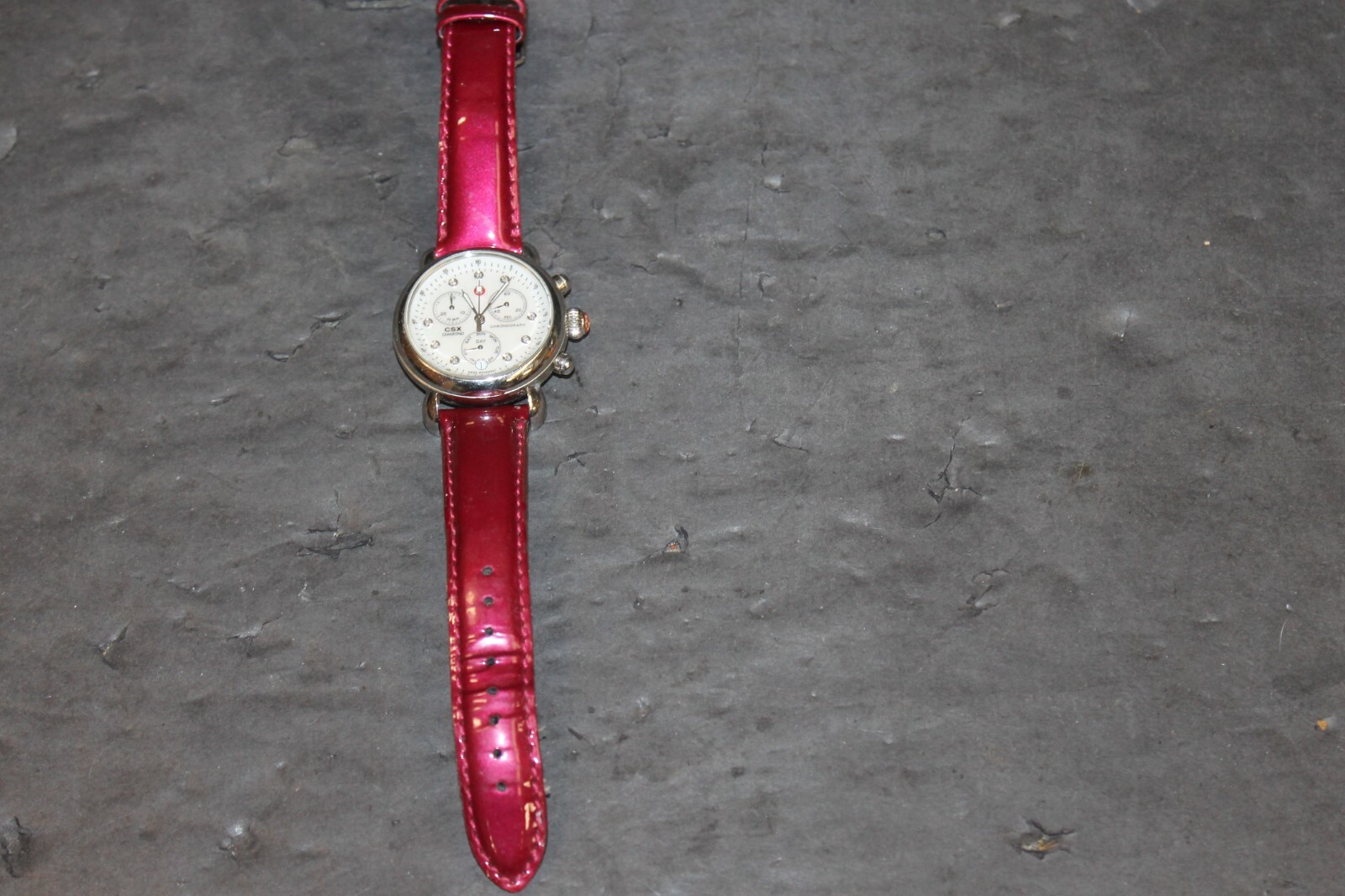 Michele Woman's Chronograph Diamonds Sapphire Watch MW03M004A0046