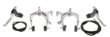 PROMAX BRANDED CHROME BICYCLE ALLOY BRAKE SET FRONT & REAR.