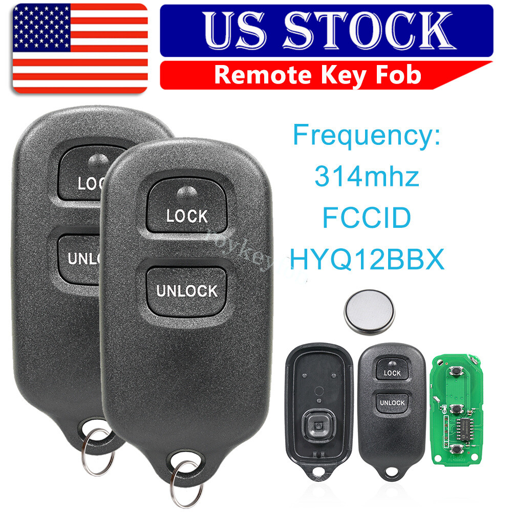 X AUTOHAUX 2-Pack Toyota Avalon Key Fob Shell - Replacement Case For 1999-2004 Models