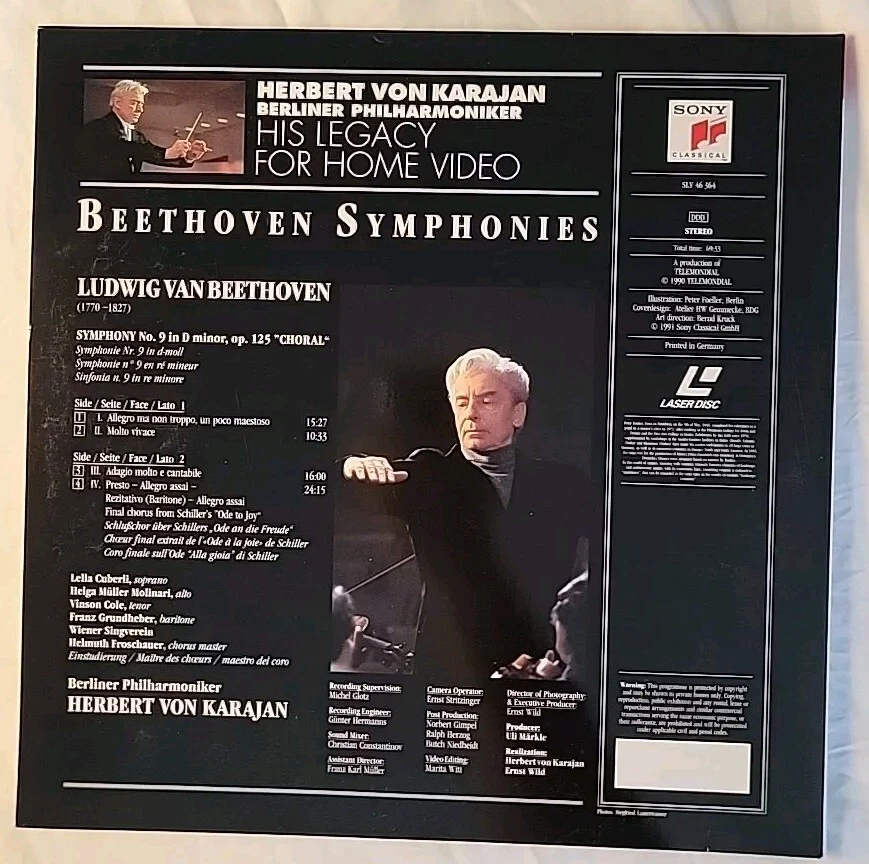 Herbert von Karajan, Berliner Philharmoniker, Beethoven– Symphony No. 9 "Choral" - Image 2 of 3