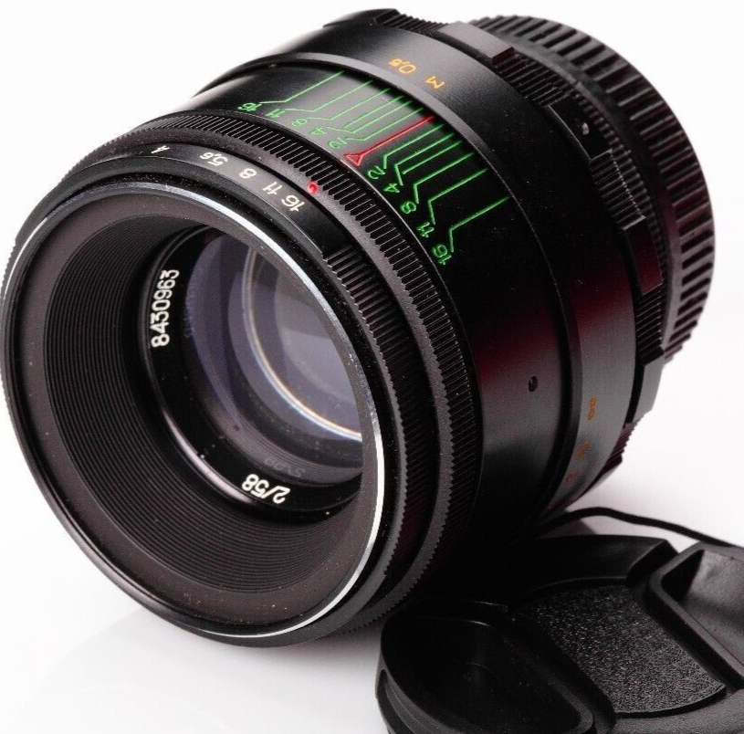 US Seller Helios 44-2 EXC 58mm f2 Russian portrait Lens DSLR M42 