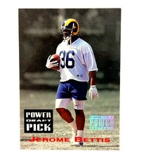 Jerome Bettis 1993 Pro Set Power Draft Pick Rookie Card NFL HOF Rams Steelers . rookie card picture