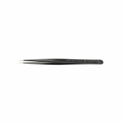 ESD SMD Pinzette 140mm Form SSBB Edelstahl Winkel 30° sehr spitz, No. 5-085-13