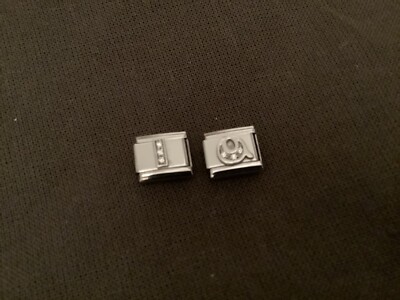 Q  NOMINATION Stainless Steel ONE Letter Q Link £18 Swarovski Authentic