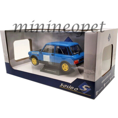 SOLIDO S1803801 AUTOBIANCHI A112 ABARTH CHARDONNET RALLY 1/18 BLUE