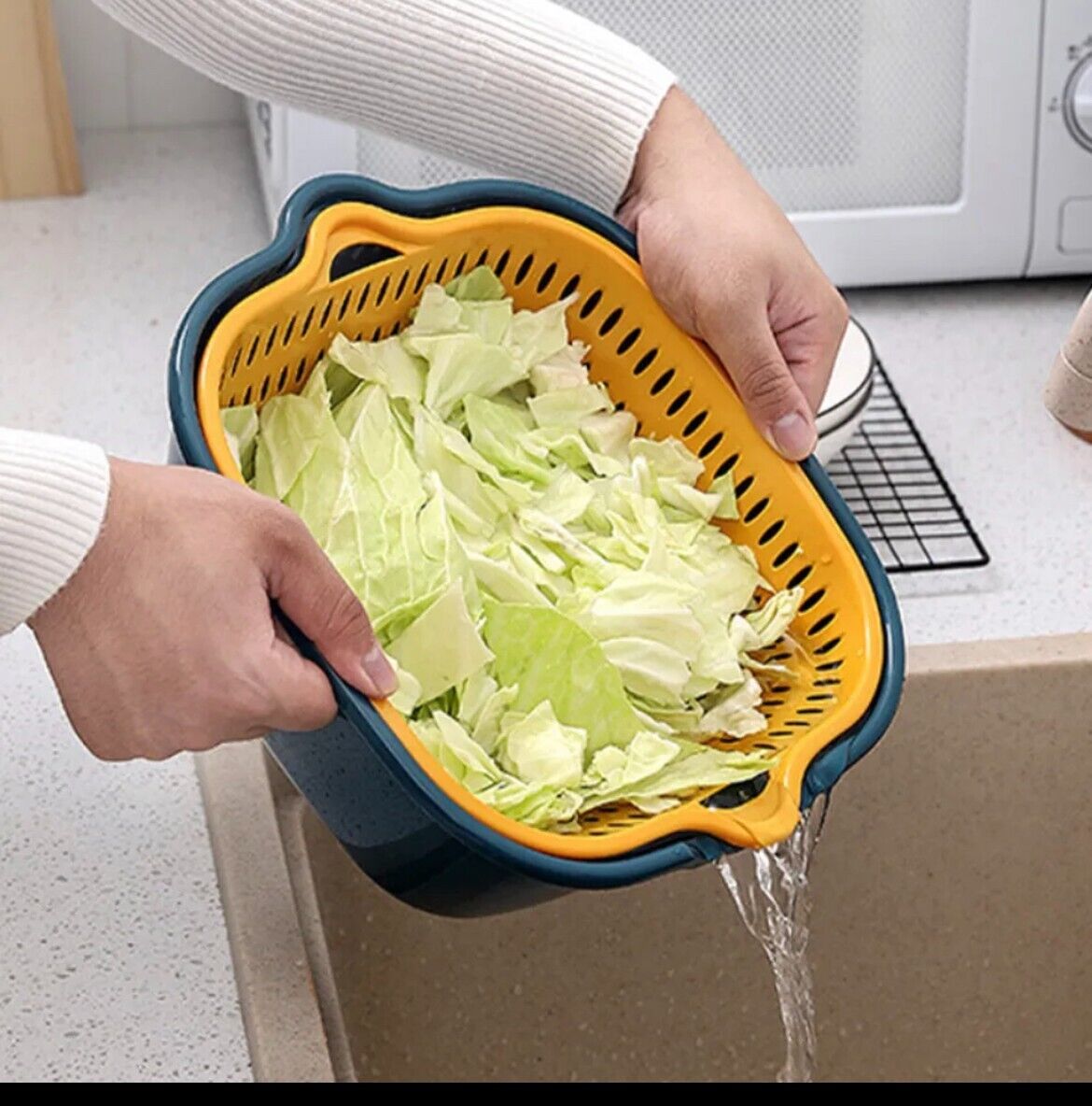 Plastic Vegetable Washing Basket
