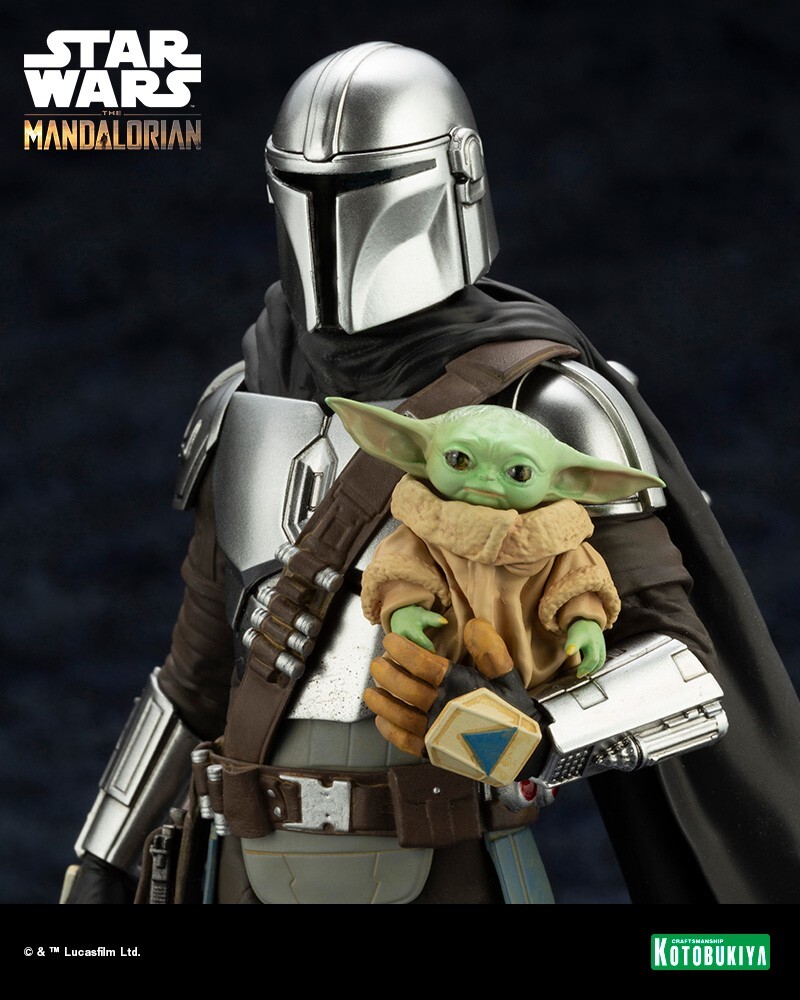 The Mandalorian ArtFX+ The Mandalorian & Grogu w/ Beskar Staff