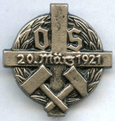 ABSTIMMUNGSABZEICHEN OBERSCHLESIEN / VOTING BADGE