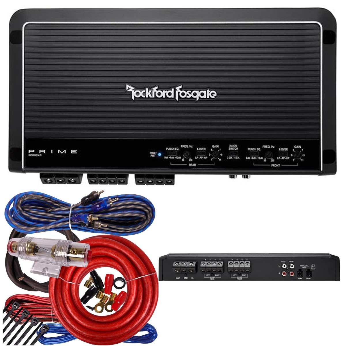 R-300X4 Rockford Fosgate Prime 300W 4-Channel Class D Amplifier +