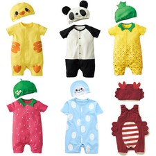 68 - 92 Baby Kinder Kostüm Enten Erdbeeren Panda Ananas Superman Spiderman