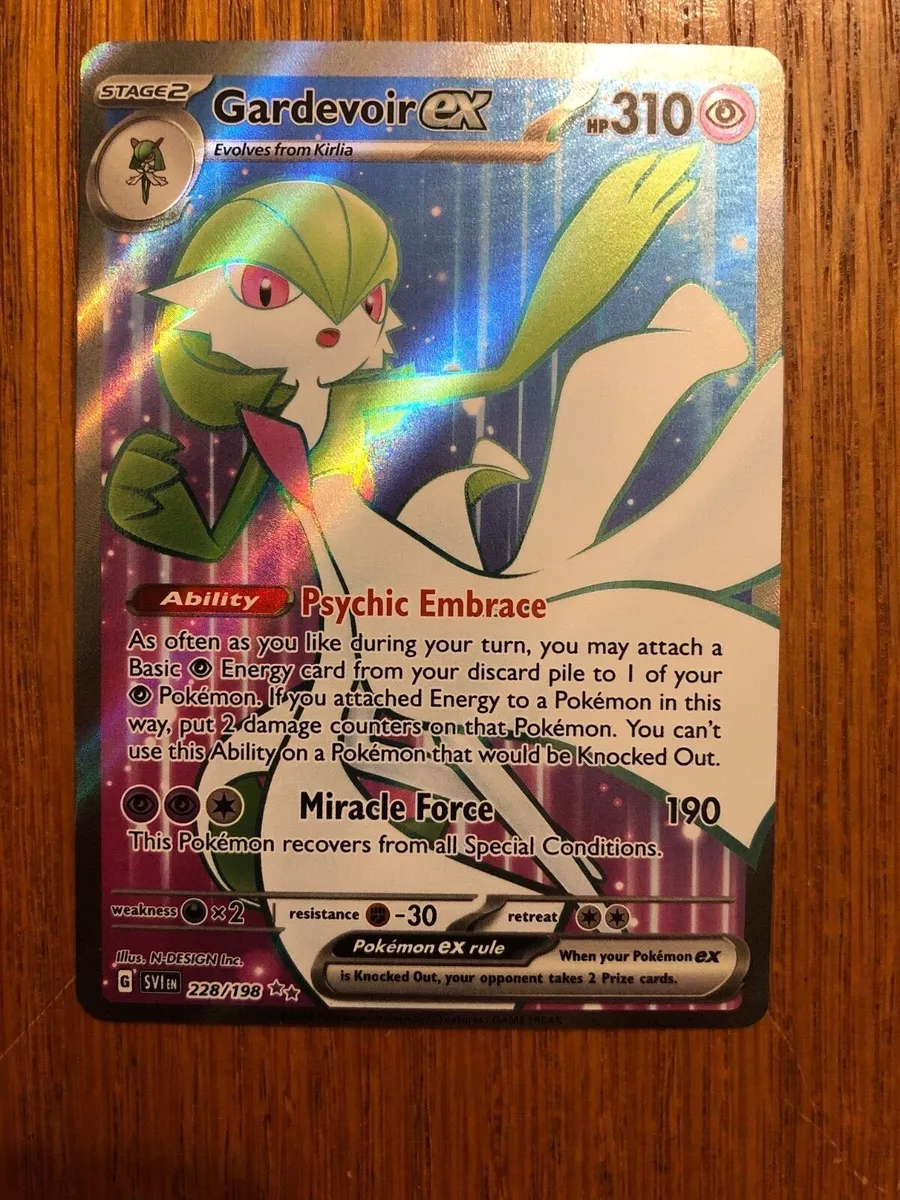 Carta Pokémon - Gardevoir ex 228/198 - Escarlate Violeta SV1 - Copag Escala  Miniaturas by Mão na Roda 4x4