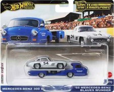 Hot Wheels Team Transport Mercedes-Benz 300 SL / '55 Mercedes-Benz Blaues Wunder