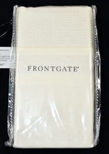 Frontgate Luxury Channel Stitch Euro Pillow Sham Ivory Egyptian Cotton NEW