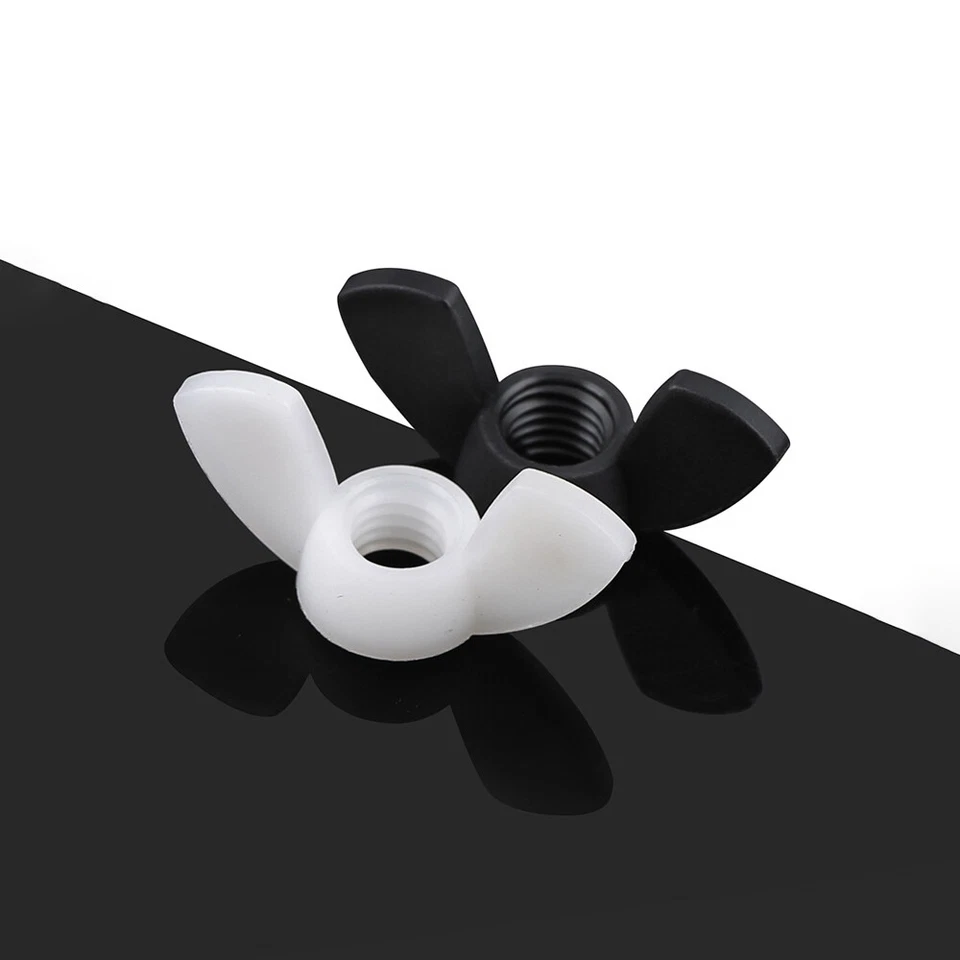 Flügelmuttern DIN 315 Nylon-Kunststoff Muttern Flügelmutter M4 M5 M6 M8 M10 M12 - Bild 3 von 4