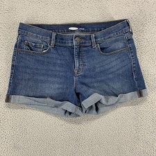Old Navy Shorts Womens 8 Blue Jean Boyfriend Denim Stretch 32